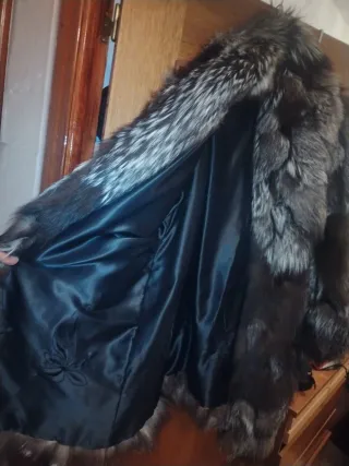 Abrigo de pelo de zorro