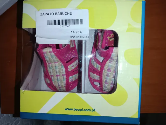 Zapatillas bebé niña rosas