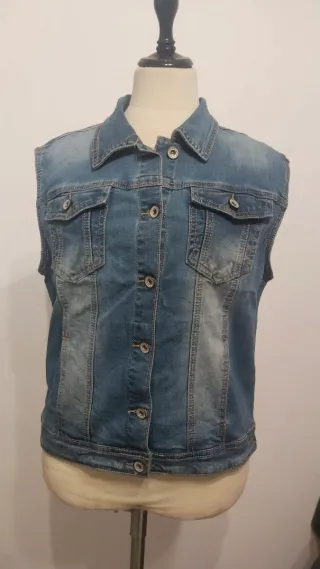 Chaleco vaquero azul