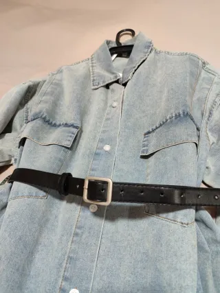 Vestido vaquero nuevo con cinturón