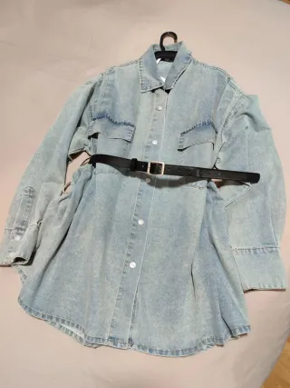 Vestido vaquero nuevo con cinturón