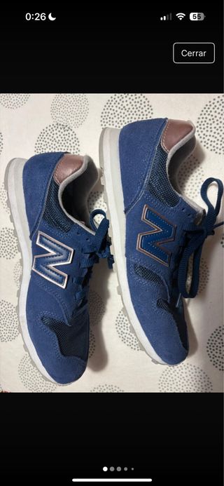 Zapatillas New Balance Mujer T.40 Azul Marino