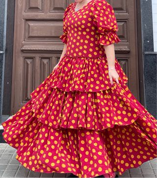 Traje de flamenca talla 44-46