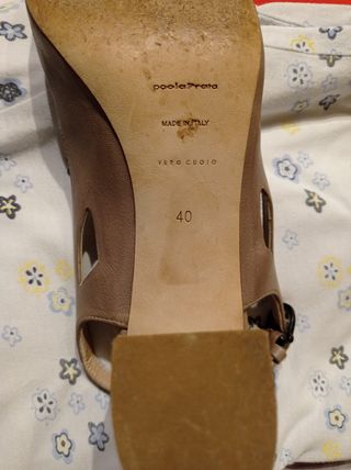 Scarpe Paola Prata Tg 40 Beige