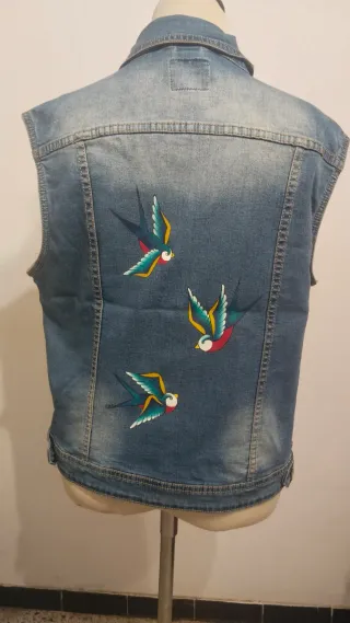 Chaleco vaquero azul