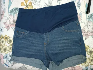 Vaquero premamá azul