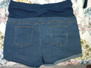 Vaquero premamá azul