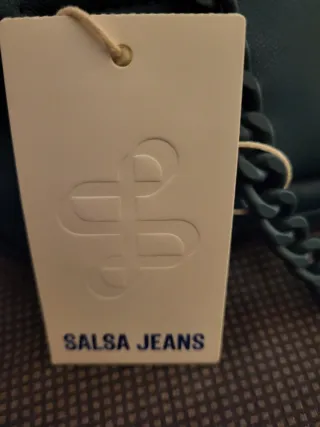 Bolso bandolera Salsa Jeans verde azulado