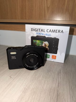 Cámara Digital PORTWORLD 5K 75MP Zoom 18X