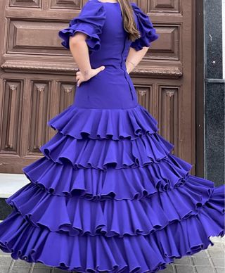 Traje Flamenca Lila Talla 40-42