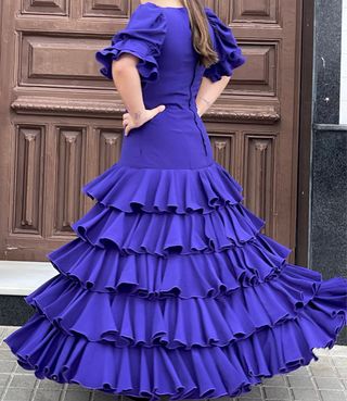 Traje Flamenca Lila Talla 40-42
