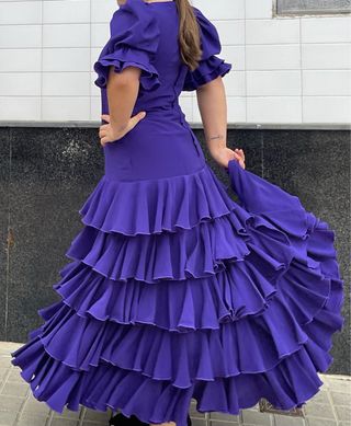 Traje Flamenca Lila Talla 40-42