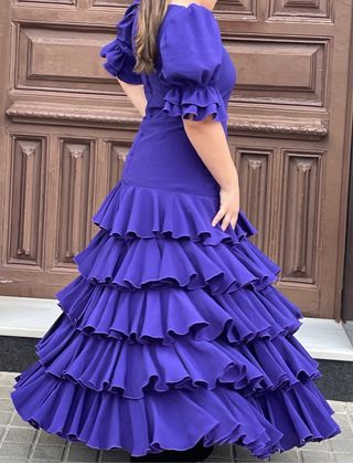 Traje Flamenca Lila Talla 40-42