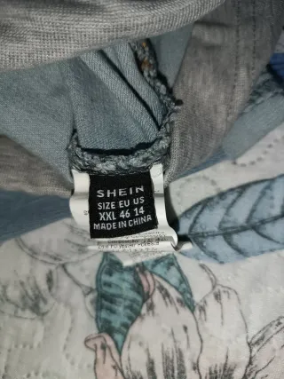 Vaquero corto premamá azul y gris