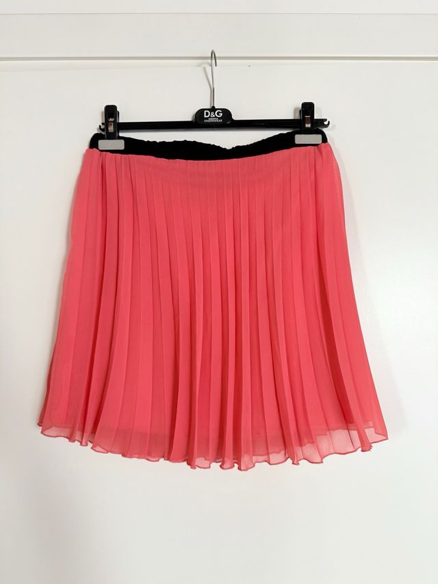 Gonna RELISH Chiffon Rosa Corallo Plissettata