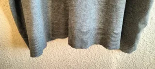 VESTIDO JERSEY LARGO DE PUNTOGRIS. muy poco uso