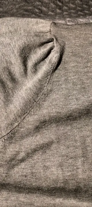 VESTIDO JERSEY LARGO DE PUNTOGRIS. muy poco uso