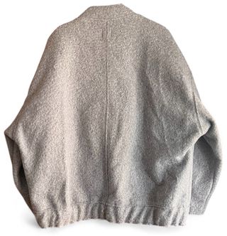 Bomber Zara oversize lana gris M