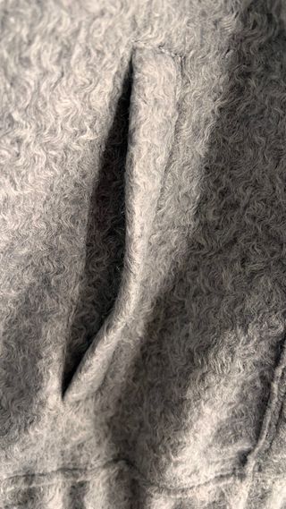 Bomber Zara oversize lana gris M