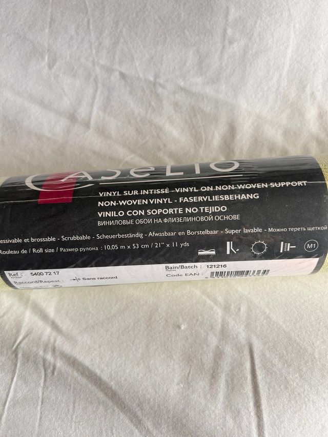 Papel pintado lavable verde claro