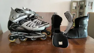 Patines Rollerblade Spirit XR y protecciones