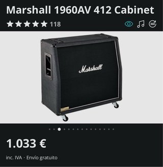 Pantalla Marshall 1960AV 412 Cabinet