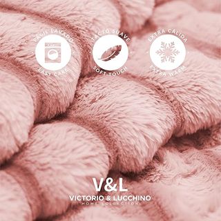 Edredón V&L Rayas color Rosa 800gr con sedalina