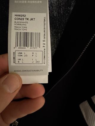 Chaqueta Adidas Entrenamiento Negra