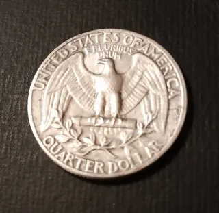 Moneda cuarto de dolar año 1964 George Washington