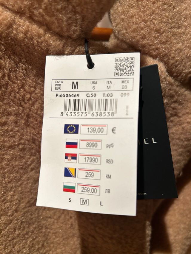 Abrigo largo beige sin estrenar