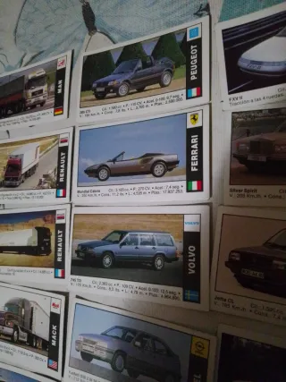 15 cromos de coches antiguos