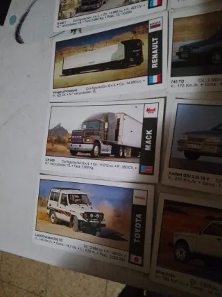 15 cromos de coches antiguos