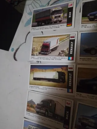 15 cromos de coches antiguos