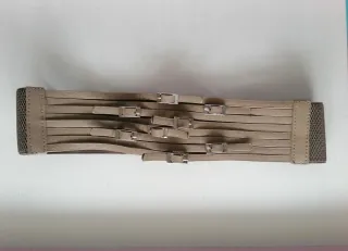 Cinturón caqui hebillas elastico