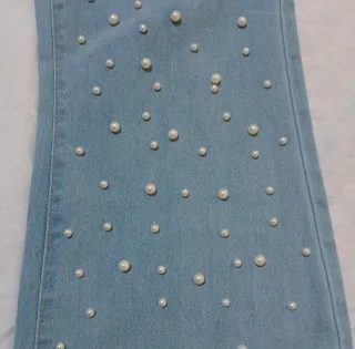 Jeans donna con perline
