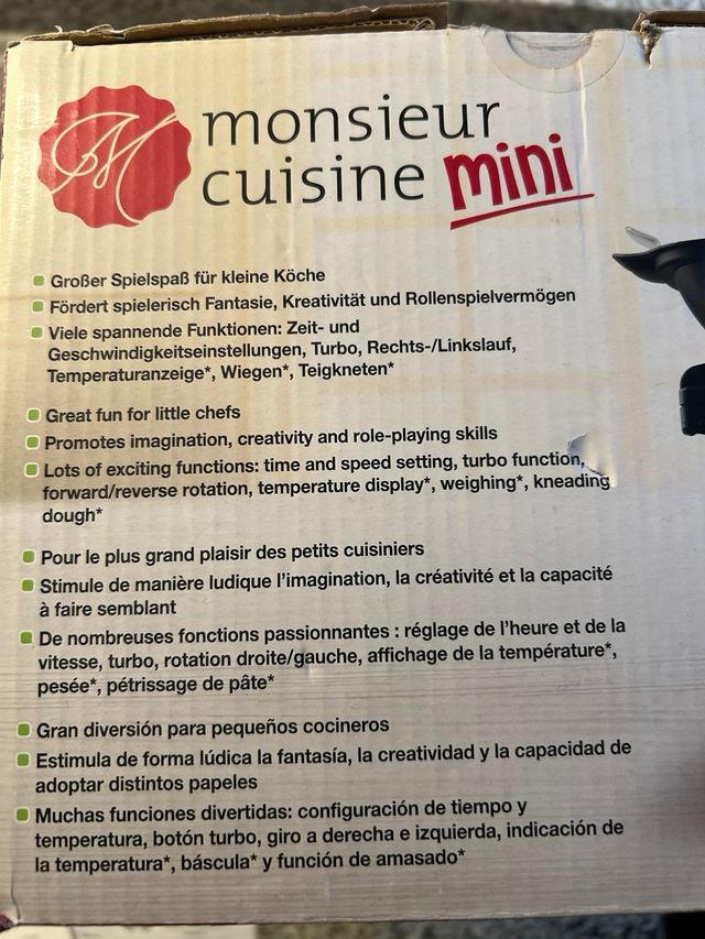 Juguete Monsieur Cuisine Mini Cocina