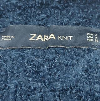 Jersey Zara bolsillos pelo multicolor Talla M