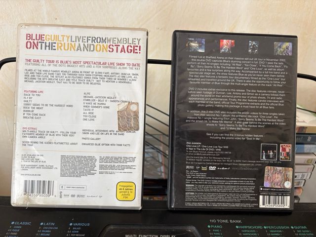 DVD Blue: 1) Guikty Live From Wembley 2) One Love