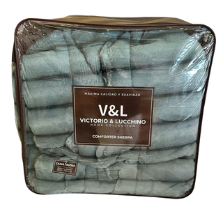 Edredón Sedalina 800gr V & L color Agua Marina