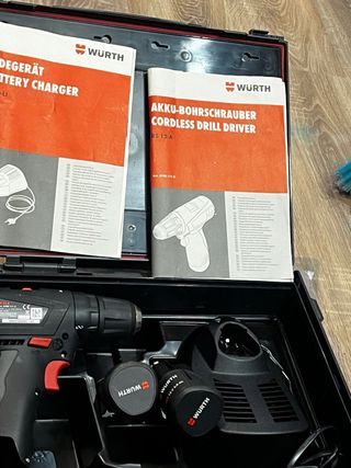 Taladro Wurth BS 12-A + 2 Baterías + Cargador