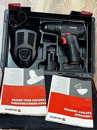 Taladro Wurth BS 12-A + 2 Baterías + Cargador
