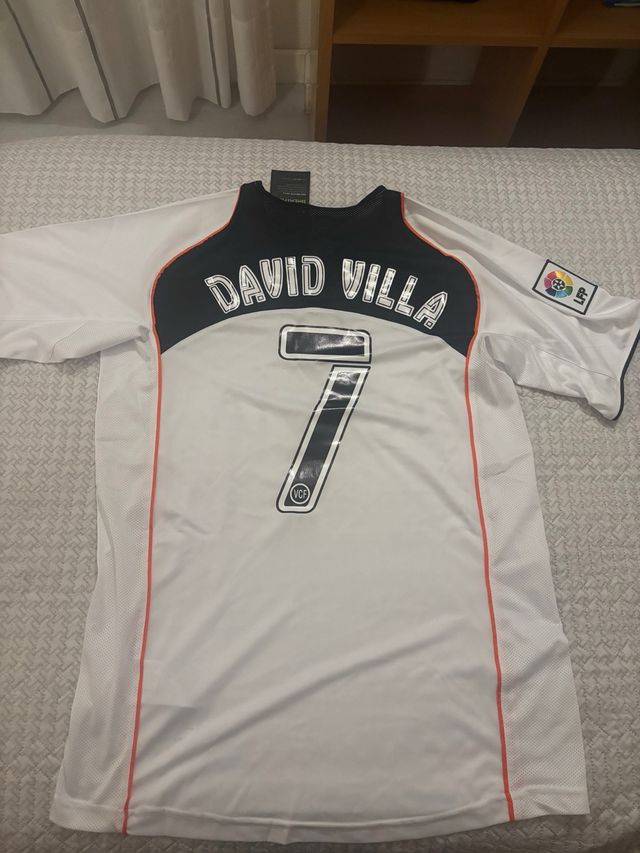 Camiseta Valencia CF Nike total 90. 04/05 Villa 7