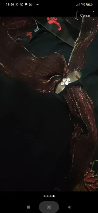 Jersey negro manga larga bordado