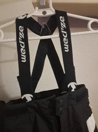 Pantalón esquí niño/a(10-12) Wedze con tirantes