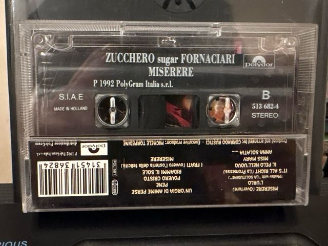 Musicassetta Zucchero Sugar Fornaciari