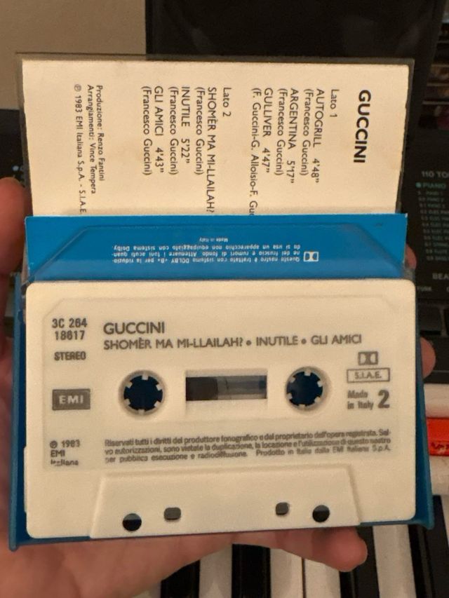 Musicassetta Guccini Pop Rock Nazionale