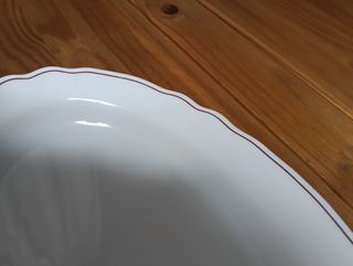 Lote 6 platos, 5 tazas, bandeja y palillero