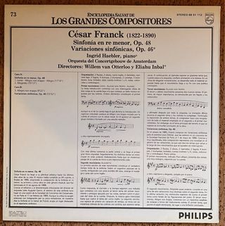 Vinilo César Franck Sinfonia Op. 48