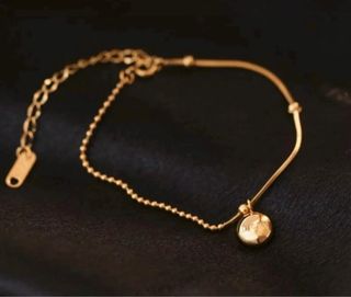 Pulsera Lucky Bean dorada