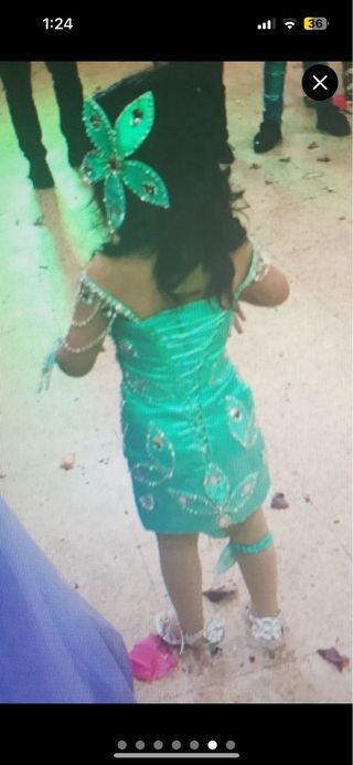 Vestido de lujo con pedrería